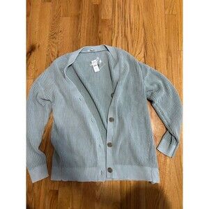 Size medium haven organic cotton cardigan light green nwt